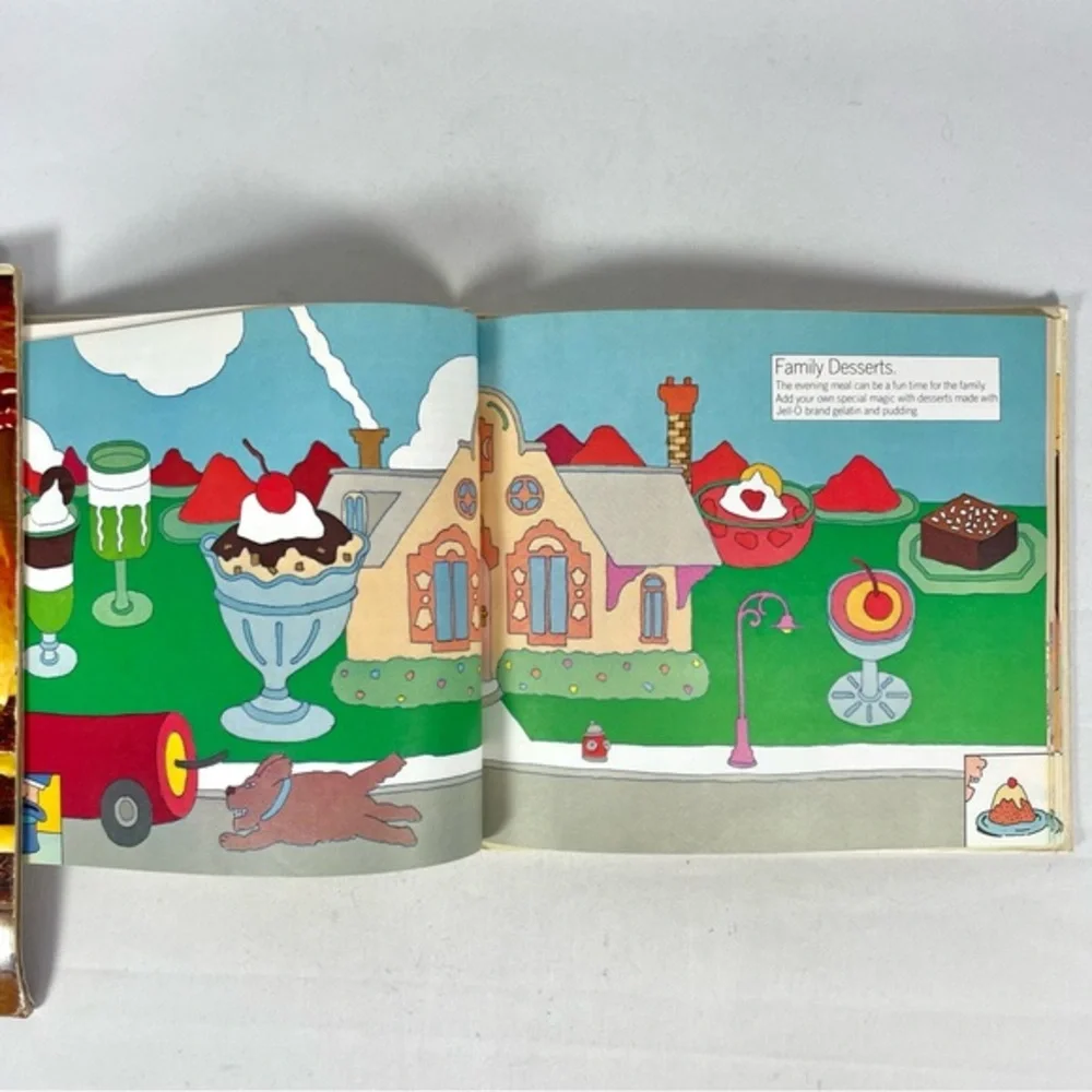 Vintage JELL-O Dessert Cookbook Lot Retro Recipes 1963 1977 Books
